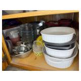 Collection of Assorted Glass and Plastic Food Storage Containers
