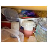 Collection of Assorted Glass and Plastic Food Storage Containers