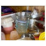 Collection of Assorted Glass and Plastic Food Storage Containers