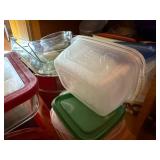 Collection of Assorted Glass and Plastic Food Storage Containers