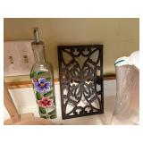 Assorted Kitchenware Set with Glass Bowl, Spoon Rest, and Water Pitcher