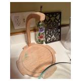 Assorted Kitchenware Set with Glass Bowl, Spoon Rest, and Water Pitcher