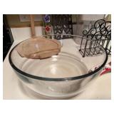 Assorted Kitchenware Set with Glass Bowl, Spoon Rest, and Water Pitcher