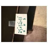 Black Wooden Console Table with Shelf