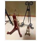 Collection of Decorative Display/Plate Stands