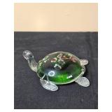Collection of Crystal and Glass Decor including Bowl, Paperweight, and Figurines