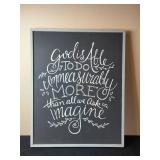 Glory Haus Inspirational Wall Art with Biblical Quote