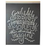 Glory Haus Inspirational Wall Art with Biblical Quote