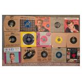 Collection of Vintage Vinyl Records with Original Sleeves