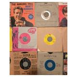 Collection of Vintage Vinyl Records with Original Sleeves
