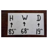 Vintage Wooden Dresser with Mirror Set