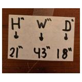 Wooden Cedar Chest with Intricate Inlay Design