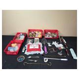 Eclectic Collection of Miscellaneous Items in Baskets