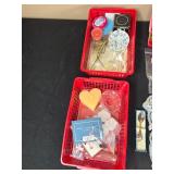Eclectic Collection of Miscellaneous Items in Baskets