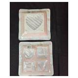 VTG Hand Carved (Elephant) Wooden Foldable Book Stand & Assorted Home Decor Collection Including Candles, Trinket Tray, and Decorative Plates