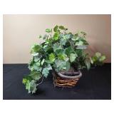 Decorative Floral Pitcher with Artificial Ivy Basket Arrangement