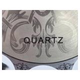 Lot of 2 Decorative Clocks: DECOZ Mantel Clock and Butterfly Wall Clock - both untested