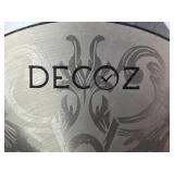 Lot of 2 Decorative Clocks: DECOZ Mantel Clock and Butterfly Wall Clock - both untested