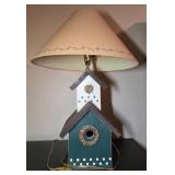 Unique Birdhouse Table Lamp with Country Design
