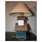 Unique Birdhouse Table Lamp with Country Design