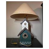 Unique Birdhouse Table Lamp with Country Design