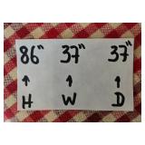 3-Seater Sofa with Decorative Pillows and Tapestry