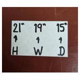 Wooden Nightstand with Single Drawer