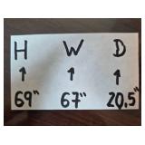 Traditional Wooden Hutch with Drawers and Shelves