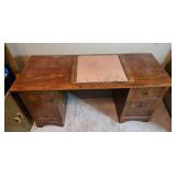 Wooden Office Desk with Storage and Drawers
