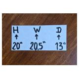 Black Wooden Step Stool with Dual Steps