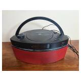Insignia Portable CD Player with Red Speaker Base