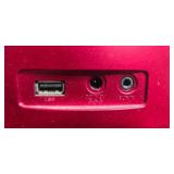 Insignia Portable CD Player with Red Speaker Base