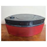 Insignia Portable CD Player with Red Speaker Base