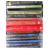 Collection of Music CDs Featuring Christmas, Hymns, and Classical Themes