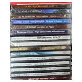 Collection of Music CDs Featuring Christmas, Hymns, and Classical Themes