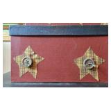 Set of 3 Decorative Nested Storage Boxes with Star Accents