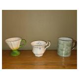 Collection of Vintage English Bone China Plates and Mug