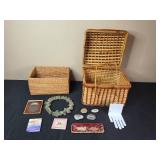 Decorative Basket Set with Assorted Accessories