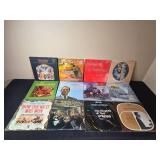 Collection of Vintage Vinyl Records with Covers