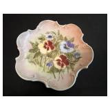 Dresden Figurines, VTG Collection of Porcelain Plates and Glass Bowl