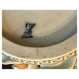 Dresden Figurines, VTG Collection of Porcelain Plates and Glass Bowl