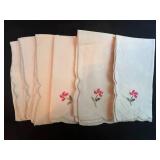 Assorted Collection of Fabric Napkins and Embroidered Squares
