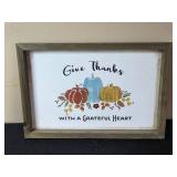 Set of 3 Rustic Home Decor Signs - Grateful & Thankful Themes
