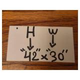 Ornate Wall Mirror with Decorative Wooden Frame, 42" x 30"