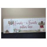 Rustic Wall Calendar and Canvas Sign Set with Farmhouse Theme