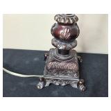 Decorative Table Lamp and P. Graham Dunn Wooden Wall Art