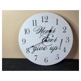 Inspirational Wall Decor Set: Clock, Plaque, and Psalm 91:4 Art