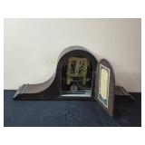 Antique Ingraham Mantel Clock with Wood Case