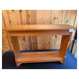 Solid Wooden Hallway Console Table with Shelf