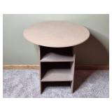 Simple Wood Accent Table with Shelves